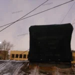 Монтаж фасадной сетки