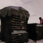 Монтаж фасадной сетки