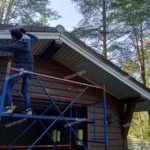 Покраска деревянных домов