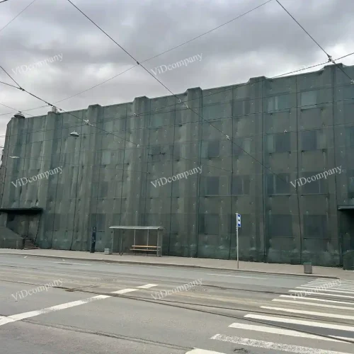 Монтаж фасадной сетки